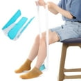 thumbnail image 2 of Sock Aid Device for Seniors Terry Cloth Sock Helper Aide Tool Easy Sock Threader No Bending Secure Grip Sock Assist Device, 2 of 8