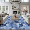 thumbnail image 3 of 5'x7' Area Rugs for Living Room Bedroom, Blue Fish Coastal Washable Rug Carpet Runner Indoor Outdoor, Watercolor Beach Ocean Nautical Non Slip Floor Mats Area Rug for Kitchen, Nursery, 3 of 8