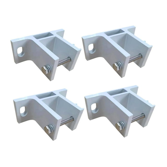 4x Soporte de montaje para toldo Aleación de aluminio Accesorios de hardware blancos Soporte de toldo de sombra para toldo de protección solar Patio