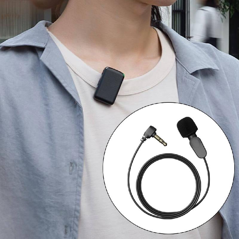 JZROCKER Lavalier Lapel Microphone for Mic/Mic 2 3.5mm Omnidirectional Mic for Vlog Interviews Streaming Environment