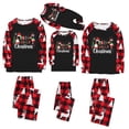 thumbnail image 5 of Zwiiyzr Family Matching Sets Christmas Jammies for Dad Christmas Men Plaid Printed Blouse Tops+Pants Family Matching Pajamas Set 2025 Black, 5 of 6