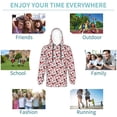 thumbnail image 5 of Lsque Ladybugs 2 Patten Youth Hoodie Sweatshirt Pullover with Kangaroo Pocket Boys and Girls Hoodie Warm Hoodie for Kids-Small, 5 of 6