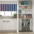 thumbnail image 5 of LALILO Kitchen Curtain Valance Red White And Blue Rod Pocket Window Curtain 52"x 18" Set of 2, 5 of 6