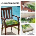 thumbnail image 2 of Outdoor Patio Cushion Covers 4 Pack Palm Leaf Patio Chair Cushion Covers with Ties and Zipper Waterproof Outdoor Seat Cushion Covers for Patio Furniture 22"x22", 2 of 6