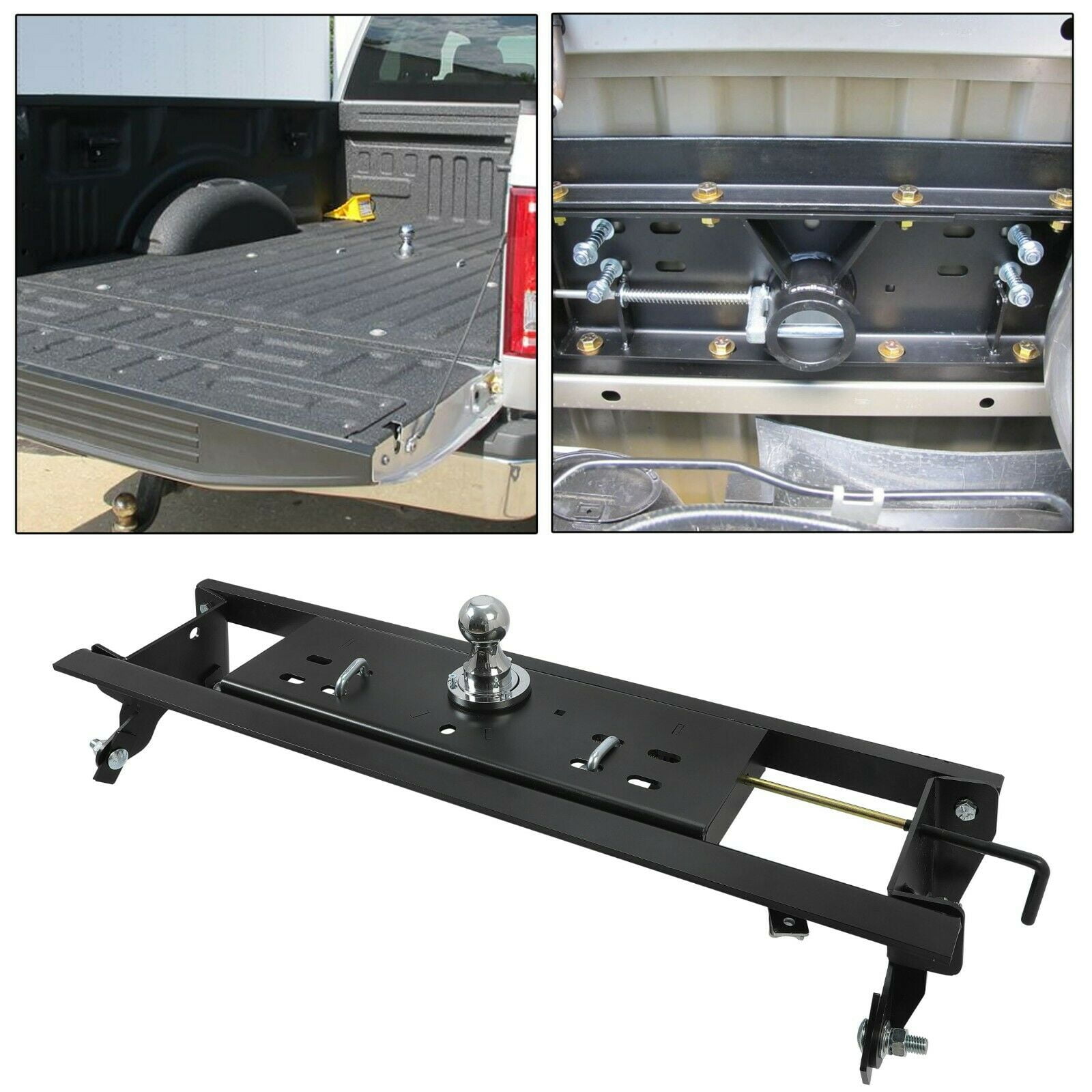 ECOTRIC Fifth Wheel Trailer Hitch Mount Rails and Installation Kits for Full-Size Trucks 