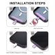 thumbnail image 5 of Crossbody Phone Lanyard Universal Antift para Travel () Red Orange, 5 of 9