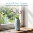 thumbnail image 3 of Unique Bargains Matte Ribbed Decorative Flower Vase Blue 2.4"L x 2.4"W x 5.1"H, 3 of 6