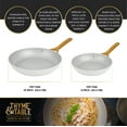 thumbnail image 4 of Thyme & Table 12-Piece Non-Stick Supreme Cookware Set, Pots and Pans Set - Cream, 4 of 12