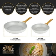 Thyme & Table Supreme 12-Piece Non-Stick Cookware Set, Cream