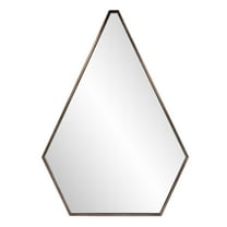 Tyler Dillon 5 Sided Triangular Stainless Steel Framed Wall Mirror - 33"H x 24"W