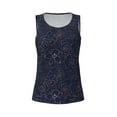 thumbnail image 6 of Sigee Copper-Gold Gloss Outline Navy Dark Blue for Women's Workout Tank Top,Running Tank Tops,Sleeveless Gym ClothesXX-Large, 6 of 8