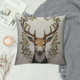 thumbnail image 2 of COMIO  Deer Throw Pillow Case  Cushion Covers, Square Pillow Covers for Home Decorative (Deer), 2 of 5