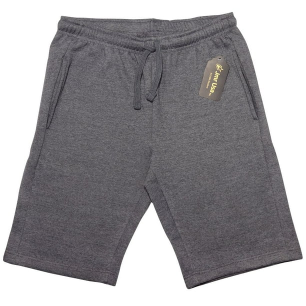 JMR JMR Men's 100 Cotton Lounge Fleece Shorts, Drawstring Sweat