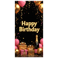 thumbnail image 3 of Colorful Modern Happy Birthday Backdrop Banner Multicolor Graphic Birthday Party Supplies Background Festive Decorations Photography Props, 3 of 4