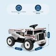 thumbnail image 2 of 12V Ride-On Dump Truck with Remote Control, Electric Dump Bed & Shovel, 2 of 7
