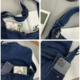 thumbnail image 4 of ZhangBaoLin Canvas Hobo Bag for Women Washed Denim Shoulder Bag Retro Crossbody Toets Large Capacity Handbag Commuting Purse, 4 of 5