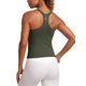 thumbnail image 1 of Musculosa CRZ YOGA Sin Costuras con Espalda en Y y Textura Acanalada Oliva XL, 1 of 3