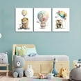 thumbnail image 4 of Boho Cats Canvas Wall Art Funny White Cat Wall Decor Pictures Cute Colorful Floral Cats Posters Prints for Living Room Bedroom Bathroom Nursery Home Decoration(Framed canvas), 4 of 6