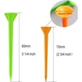 thumbnail image 2 of czcpp-Golf Tees 2 3/4 3 1/4 Pouces Plastique Incassable Grand Tee en Vrac, Réutilisable Long Réduit Frottement Côté Spin Grandes Tasses Compensées Durable pour Hommes Femmes, 2 of 4