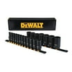 DEWALT 1/4" and 3/8" Drive Socket Set with Ratchet, Adapter, and ...