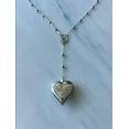 thumbnail image 3 of Lana Del Rey Necklace Heart with Spoon LDR Merch Snakes Chain Serpent Pendent LDR Stainless Steel Heart Necklace - Silver, 3 of 5