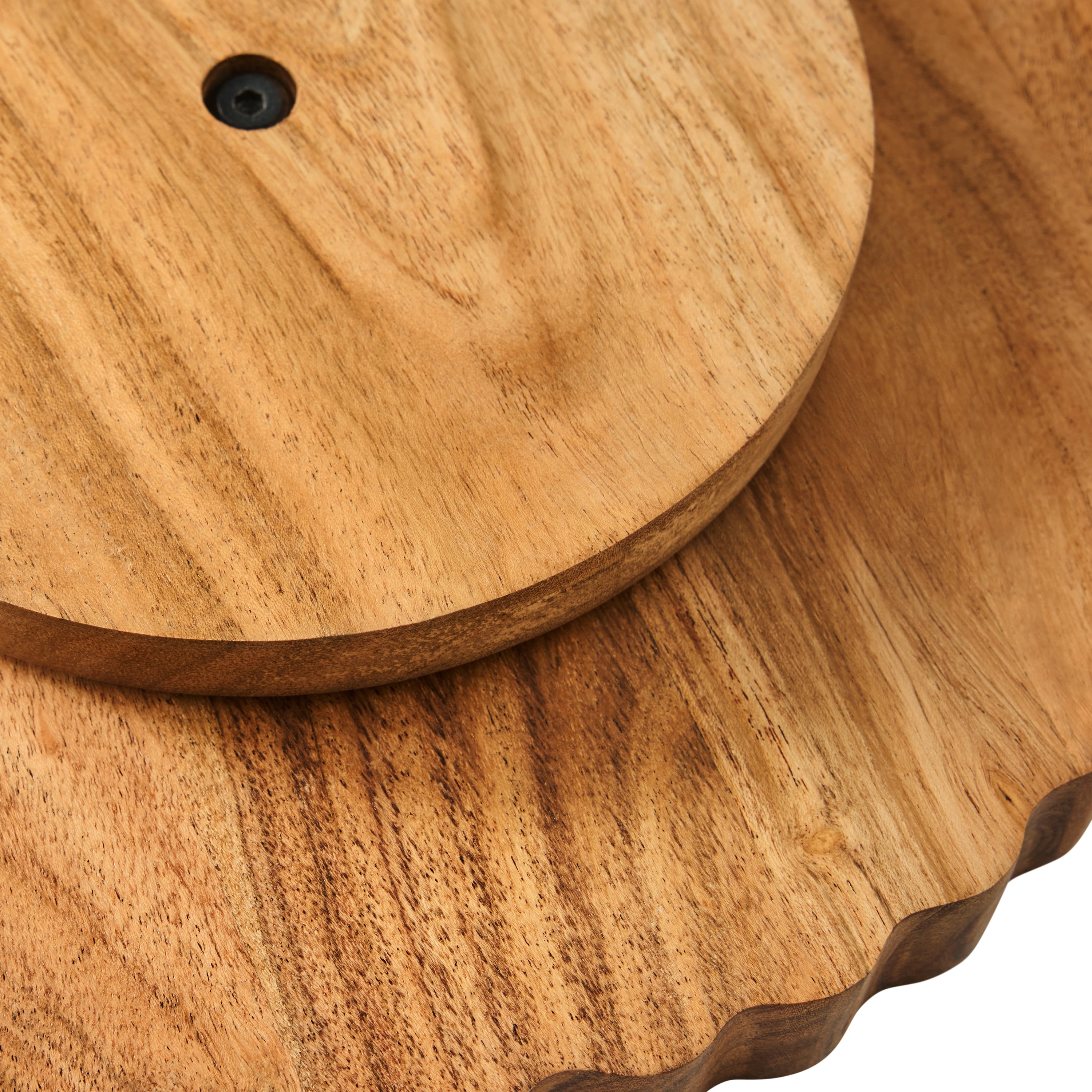The Pioneer Woman Acacia Wood Lazy Susan, 12", Designed to Help with Tabletop Serving and Access
