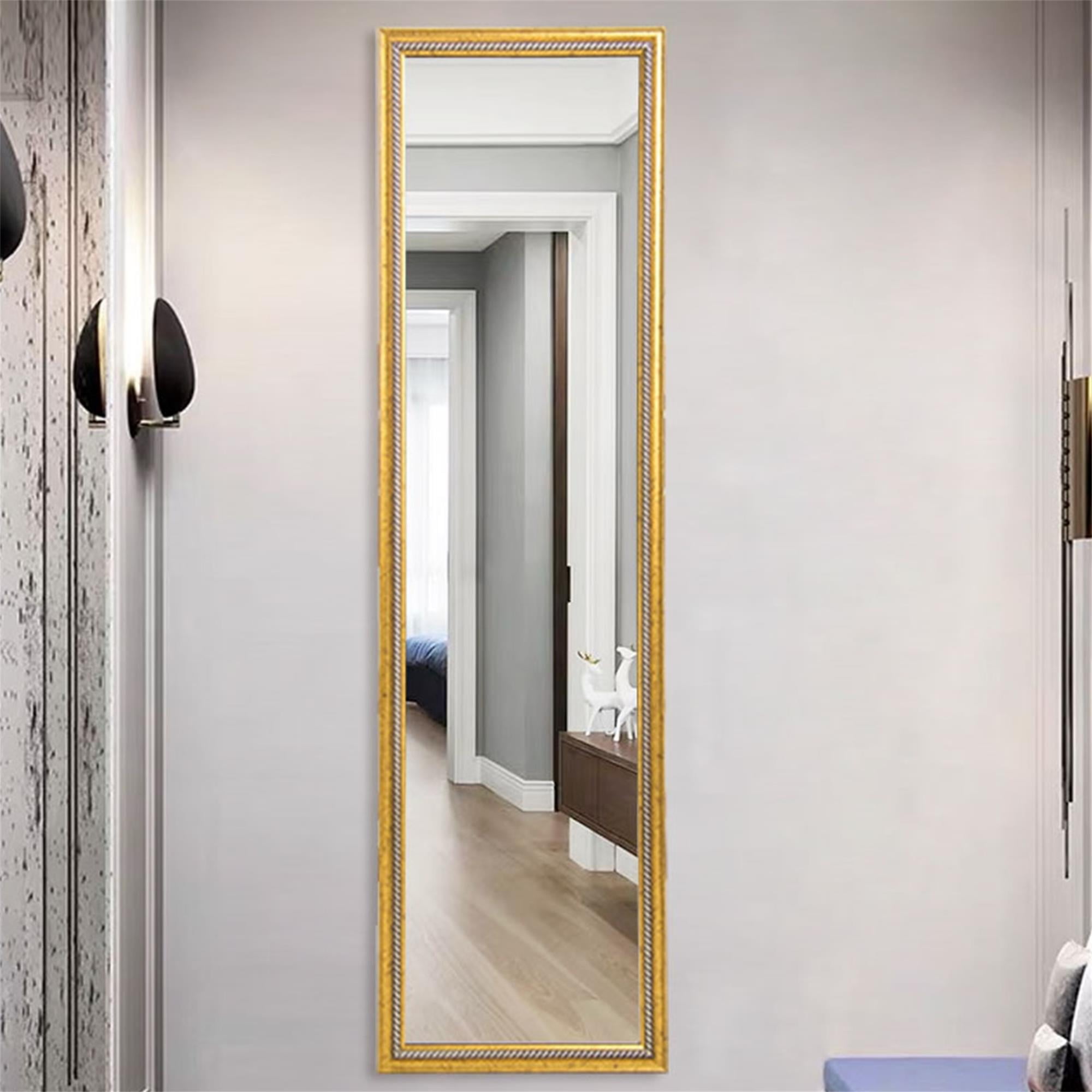Kepooman Full Length Mirror Door Mirror, Floor Mirror, Full Body Dressing Mirror for Dorm Home, 50"x 14", Gold Kepooman Full Length Mirror Door Mirror, Floor Mirror, Full Body Dressing Mirror for Dorm Home, 50"x 14", Gold