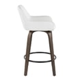 thumbnail image 5 of LumiSource Brown Daniella 26" Fixed-Height Counter Stool - Set of 2, 5 of 6