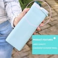 thumbnail image 4 of SPRING PARK 400/600ml Collapsible Water Bottles Leakproof Valve Reuseable Silicone Leak Proof Water Bottle for Gym Camping Hiking Travel Sports Lightweight Durable, 4 of 7