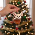 2Pcs Woodland Animal Ornaments, Fennec Fox Large Ear Acorn Design in ...