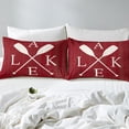 thumbnail image 4 of Lake Paddle Bedding Set Lake Decor Comforter Cover for Adults Women,Farm Style Country Duvet Cover King Lake House Decor for The Home,Lake Life Decor Lake House Gifts,Red White RV Camper Decor, 4 of 6