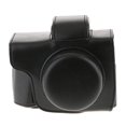 thumbnail image 2 of Funda Protectora de material cuero PU Compacta Para Ii Cámara Ii De Lente Digital Sin Espejo De 14-42 Mm (Negro) Yotijar Cubierta de la caja de la cámara digital, 2 of 10