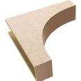 thumbnail image 6 of 7"W x 28"D x 28"H Thin Stockport Rough Cedar Woodgrain TimberThane Corbel, Primed Tan, 6 of 6