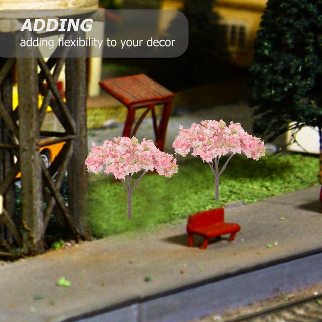 Luxshiny 10Ud Árboles Simulados De Cerezo Rosados Para De Escenas DIY