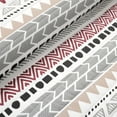 thumbnail image 3 of Lush Decor Southwest Stripe Reversible Oversized Quilt Brick Red/Neutral 3Pc Set Full/Queen, 3 of 9