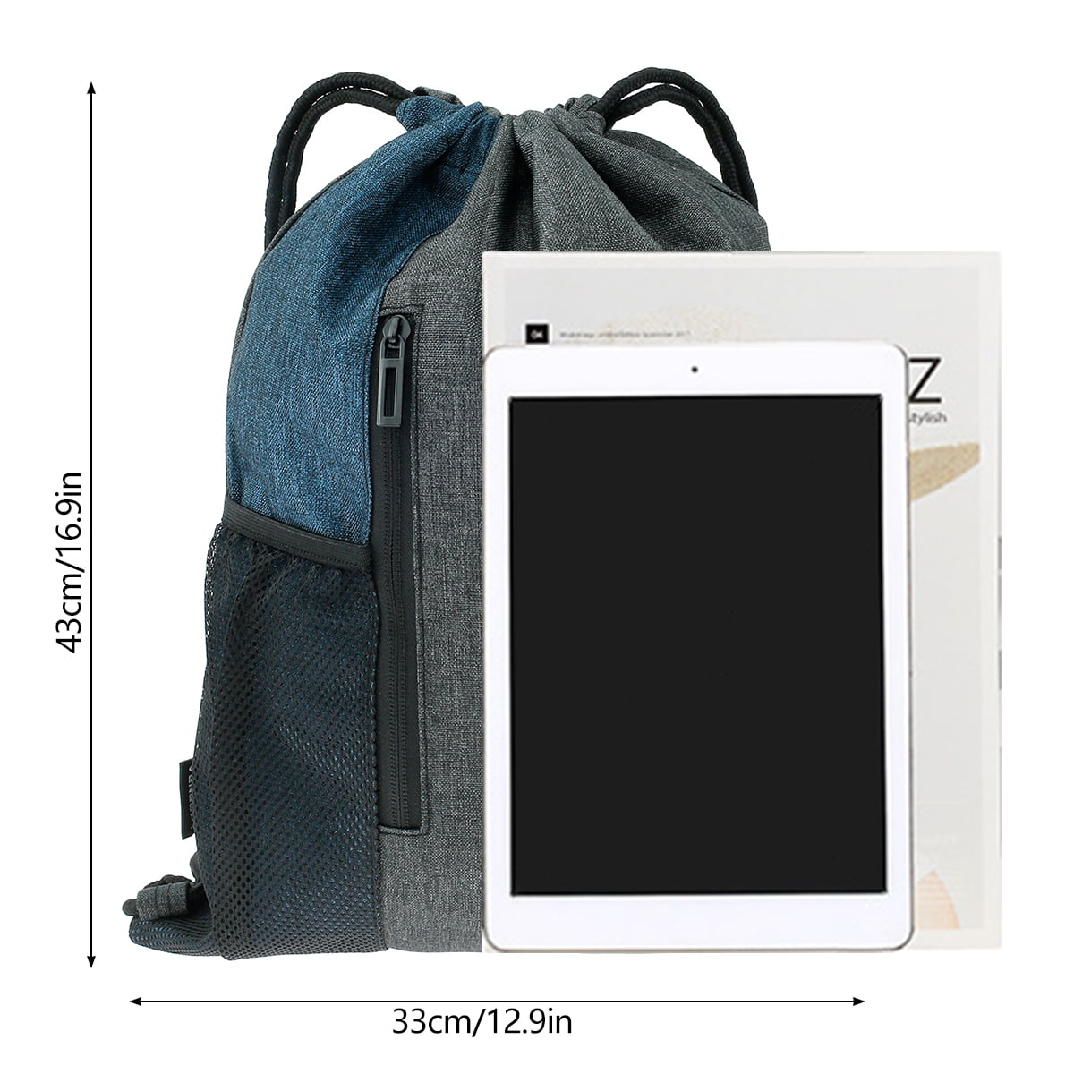 QualitChoice Waterproof Shoulder Bag Large Capacity Backpacks with Side  Pockets Umbrella Wallet Student Bookbag for Outdoor School Office Black  Black