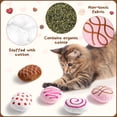 thumbnail image 2 of Belanttega 6pcs Chocolate Truffles Valentine's Day Catnip Toy Set Irresistible Fun for Your Feline Hours of Pouncing Batting Playful Spark Your Cat's Curiosity Trigger Their Natural Hunting Instincts, 2 of 4