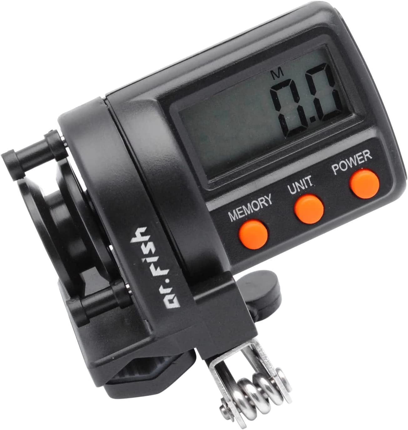 Dr.Fish Digital Fishing Line Counter Clipon Gauge Fishing Line Spooler