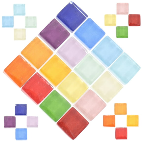 OATIPHO Assorted Color Mosaic Tiles 450Pcs For Making Family