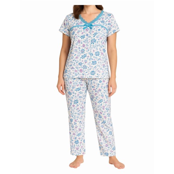 Pijama Set de Pantalón y Blusa Tatys Fashion