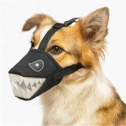 Colenumone Dog Muzzle Shark Design – Mesh Soft Muzzle for Small Medium Large Sized Dogs, Adjustable for No Bark, BitingScavenging, Licking & Chewing, Blue/Black/Pink (S–XL)
