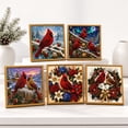 thumbnail image 6 of DIY Christmas Pearl Diamonds Painting Kit with Frame, Red Cardinal Pearl Beads Art Craft for Adults Beginners, Gemstone Gemstone Dots for Home Wall Decor（7.87x7.87in）, 6 of 7