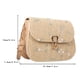 thumbnail image 4 of Bolso Bolso cruzado de flores de encaje de verano bolso de mano tejido de playa de paja (caqui), 4 of 6