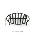 thumbnail image 6 of Ash & Ember Round 28" Fire Pit Grate, High Efficiency Elevated Steel Grate, 6 of 6