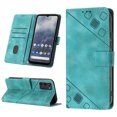 thumbnail image 1 of Compatible avec Nokia G100 Étui en Cuir PU Classique Embossé avec Porte-Cartes Coque Antichoc, 1 of 5