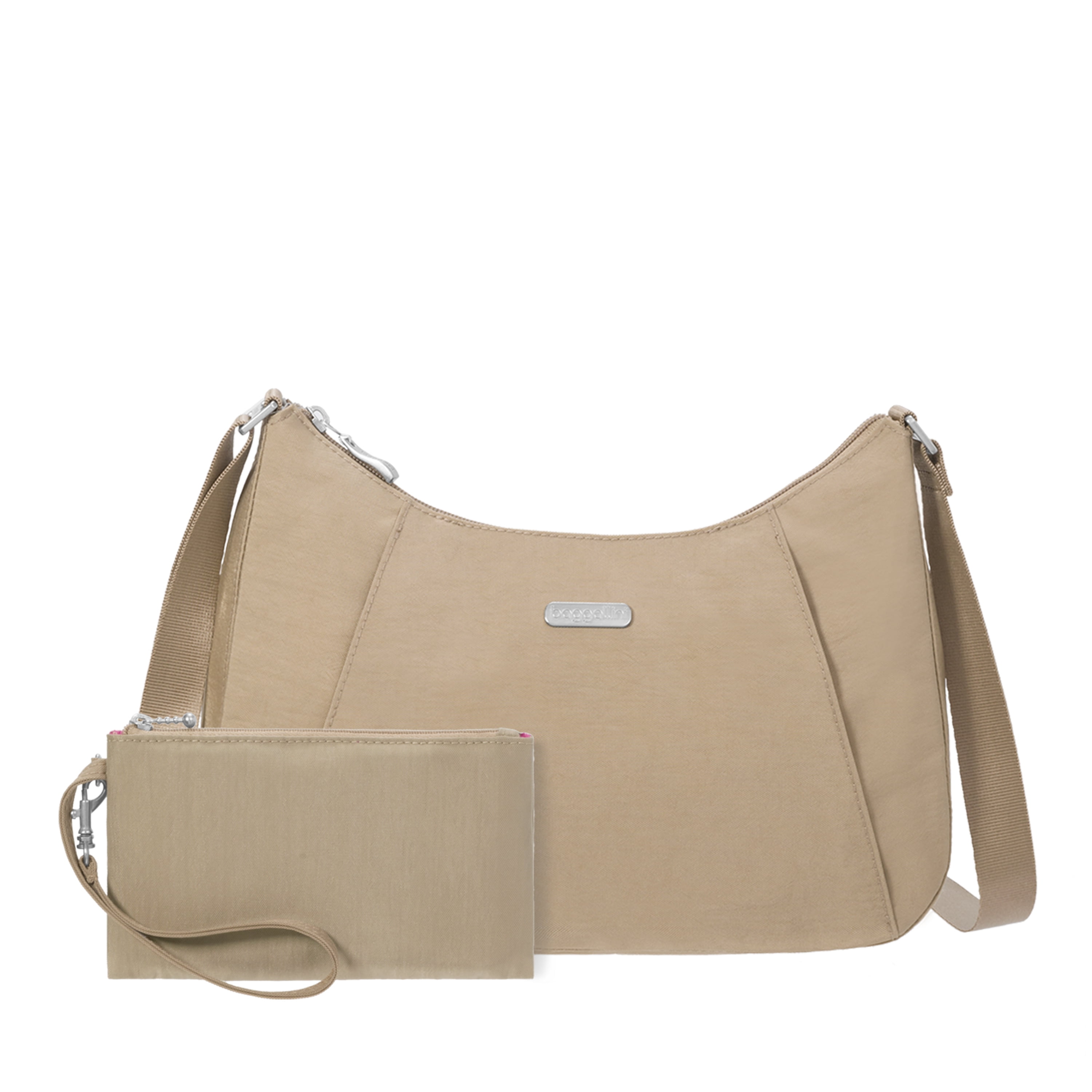 baggallini Slim Crossbody Hobo With RFID