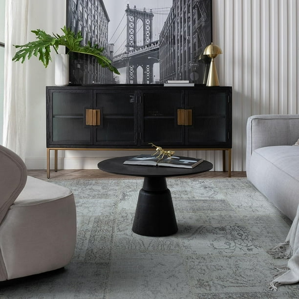 Para Recamara y Sala Diseño Egipcio Beige | Alfombra de Tejido Plano y 75% Algodón | Tapetes para Sala Ideal para Decoración Hogar | Tapete Facil de Limpiar - Apto para Lavadora