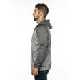 thumbnail image 3 of Burnside - Men's Performance Raglan Hoodie - Color - Heather Grey/ Heather Charcoal - Size - M, 3 of 3