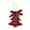 red, variant on Red Lattice Christmas Ornaments - Cloth Christmas Tree Decorations for Home Xmas Party, Festive Hanging Ornaments with Bells Snowflakes and Christmas Tree patterns