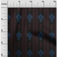 thumbnail image 1 of oneOone Silk Tabby Fabric Swirl & Paisley Ikat Printed Fabric 1 Yard 42 Inch Wide, 1 of 4